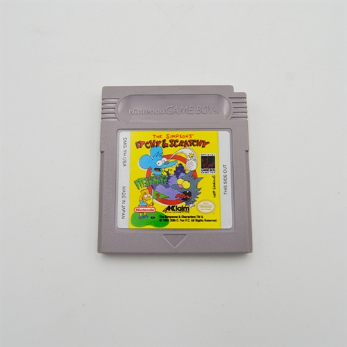 Itchy and Scratchy Miniaturegolf Madness - Game Boy Original spil - USA (A Grade) (Genbrug)